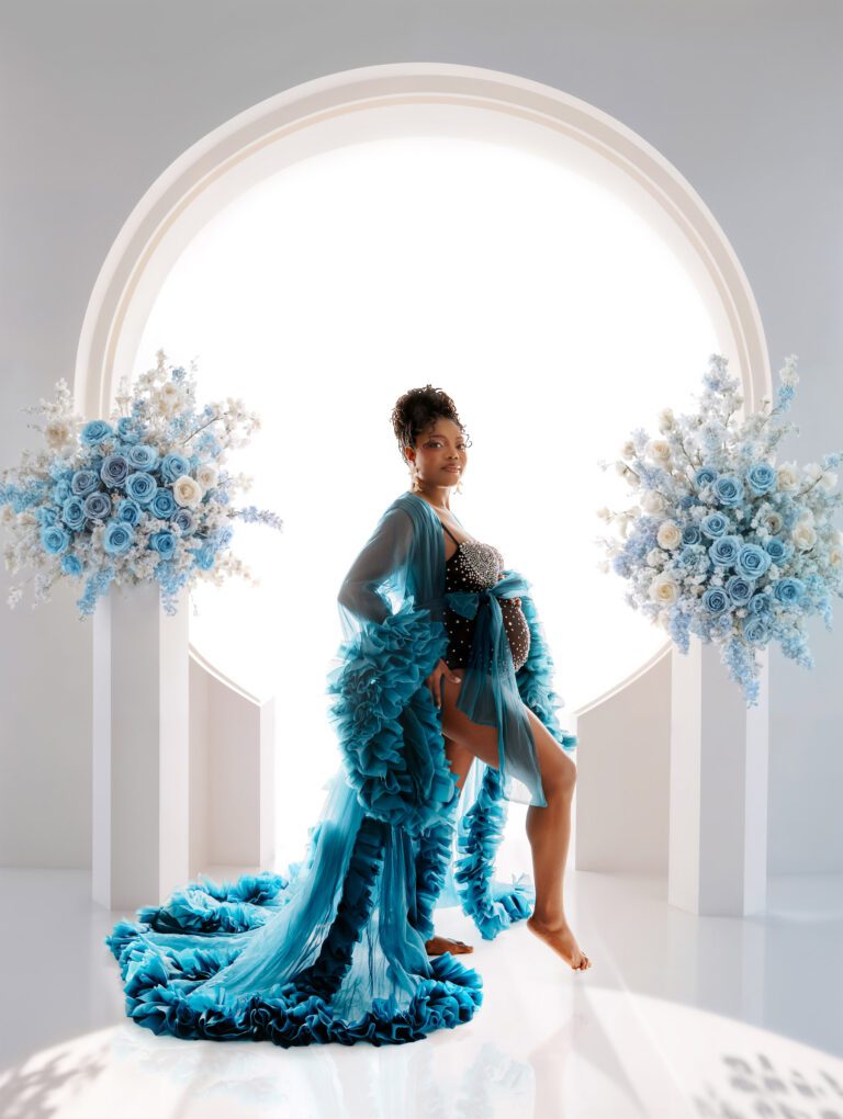 Elegant Studio Maternity Session | Winnipeg Maternity Photographer