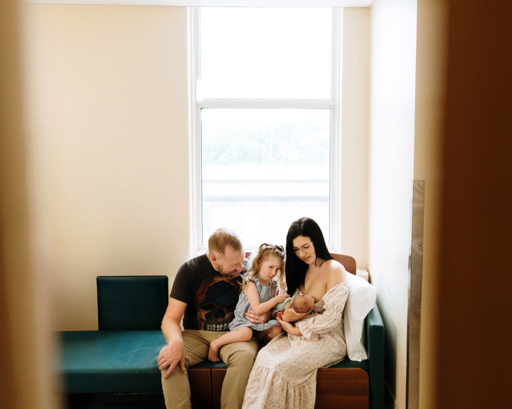 fresh 48 newborn hospital photography Winnipeg baby