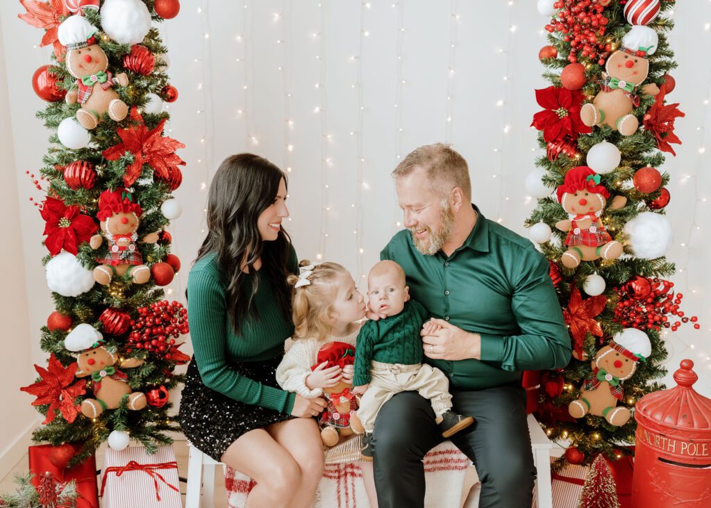 Winnipeg Christmas photographer capturing a family holiday session