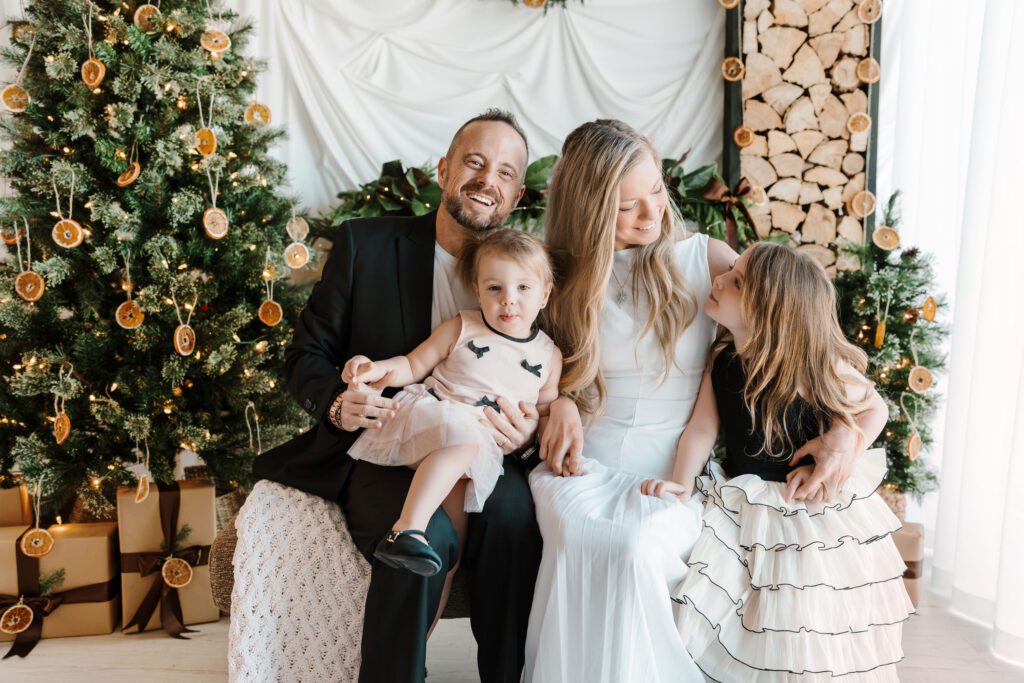 Winnipeg Christmas family photography at May 11 Studio